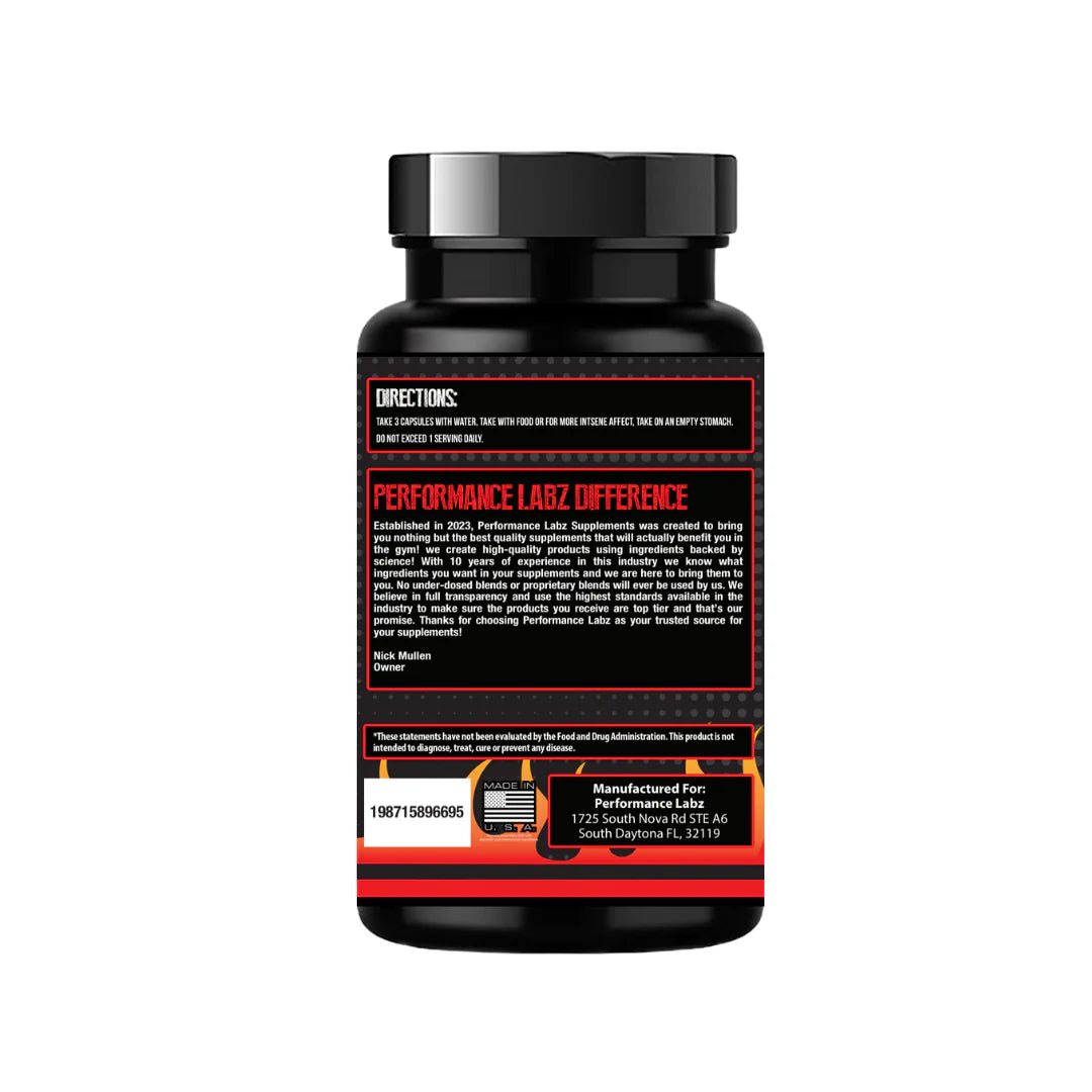 PERFORMANCE LABZ SUPPLEMENTS INFERNO THERMOGENIC FAT BURNER